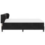 vidaXL Lit à ressorts avec matelas Noir 140 x 190 cm Velours