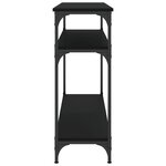 vidaXL Table console noir 100x29x75 cm bois d'ingénierie