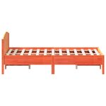vidaXL Cadre de lit sans matelas cire marron 140x190cm bois pin massif