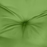 vidaXL Coussins de chaise à dossier haut lot de 2 vert mélangé tissu