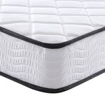 vidaXL Matelas en mousse pour Kids Moyennement doux 80 x 160 cm Blanc