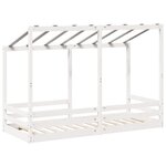 vidaXL Lit pour enfants sans matelas blanc 75x190 cm bois pin massif