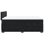 vidaXL Sommier à lattes de lit avec matelas Noir 140x190 cm Velours