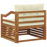 vidaXL Ensemble de canapés d'extérieur Bois d'Acacia Massif Naturel
