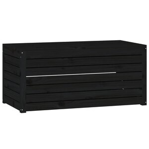 vidaXL Boîte de jardin noir 101x50 5x46 5 cm bois massif de pin