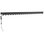 vidaXL Auvent rétractable automatique anthracite 5x3 m