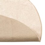 vidaXL Coureur de Tapis MARSA Crème 120 x 120 cm Polyester et PVC
