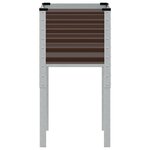 vidaXL Jardinière marron 45x45x88 cm acier