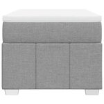 vidaXL Sommier à lattes de lit avec matelas Gris clair 100x200cm Tissu