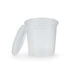 Pot inviolable plastique 565 ml (lot de 50)