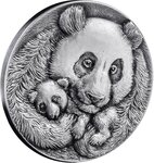 Pièce de monnaie en Argent 30 Dollars g 93.3 (3 oz) Millésime 2025 Animal Tracks GIANT PANDA