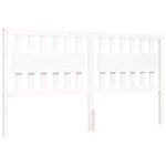 vidaXL Cadre de lit sans matelas blanc bois massif de pin