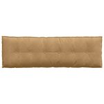 vidaXL Coussin de Dos Marron 160 x 50 cm Tissu en velours côtelé