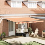 vidaXL Tissu de auvent Jaune et Orange 450 × 300 cm Polyester