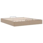 vidaXL Cadre de lit ottoman sans matelas cappuccino 200x200 cm