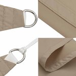 vidaXL Voile de parasol tissu oxford rectangulaire 3x6 m taupe