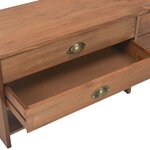 vidaXL Meuble TV avec 4 tiroirs 120x30x40 cm Bois massif de sapin