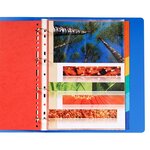 Intercalaires Carte Lustrée 225g 6 Positions - A4 Maxi - Couleurs Assorties - X 50 - Exacompta