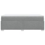 vidaXL Sommier à lattes de lit avec matelas gris clair 80x200 cm tissu