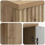 vidaXL Bureau Chêne artisanal 142 5 x 50 x 75 cm Bois d'ingénierie