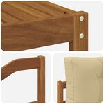 vidaXL Ensemble de canapés d'extérieur 8 Pièces Naturel et Beige