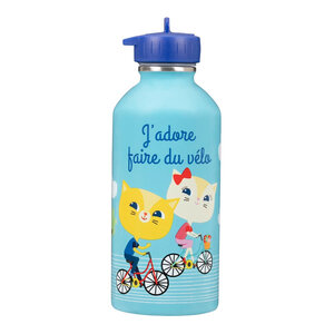 Gourde Inox Enfant - J'adore Faire Du Vélo - Draeger paris