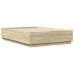 vidaXL Cadre de lit chêne sonoma 150x200 cm bois d'ingénierie
