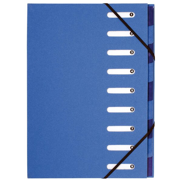 Trieur Harmonika® Forever 9 Compartiments - Bleu Clair - X 6 - Exacompta