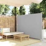 vidaXL Auvent latéral rétractable 160 x 500 cm Gris
