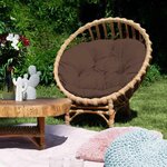 Fauteuil de jardin en osier CLER beige