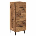 vidaXL Haut Armoire Bois Ancien 34 5 x 34 x 180 cm Bois d'ingénierie