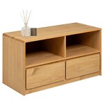 vidaXL Meuble TV SAUDA chêne 99x43x55 cm bois de pin massif