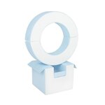 Ensemble de cerceaux 3 blocs blanc bleu pastel