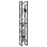 vidaXL Armoire haute Blanc 40x30x210 cm Bois de pin solide