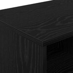 vidaXL Armoire de lit 2 Pièces Chêne noir 66 x 35 x 48 cm