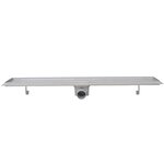 vidaXL Drain de douche linéaire 2 pc 830 x 140 mm Acier inoxydable
