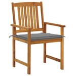 vidaXL Chaises de jardin avec coussins lot de 8 Bois d'acacia solide