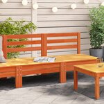 vidaXL Canapés de jardin sans accoudoirs 2 Pièces cire marron bois massif