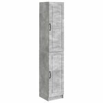 vidaXL Ensemble de Meubles 2 Pièces Gris béton Bois d'ingénierie