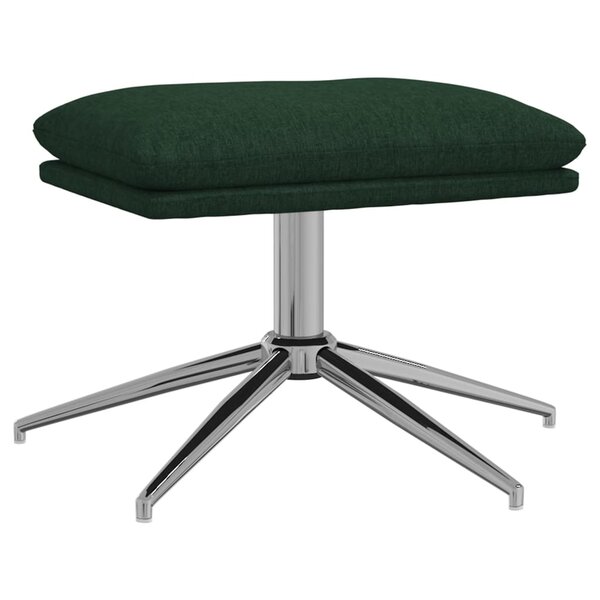vidaXL Repose-pied Vert foncé 60x60x35 cm Tissu