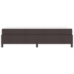 vidaXL Lit à ressorts Marron 100 x 200 cm Tissu  Bois Engineered