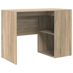 vidaXL Bureau d'angle avec tiroir 2 Pièces Chêne Sonoma 102 x 50 x 75 cm