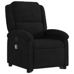 vidaXL Fauteuil de massage inclinable Noir Velours
