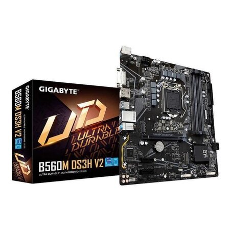 Gigabyte b560m ds3h v2 carte mère intel b560 express lga 1200 micro atx