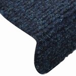 vidaXL Tapis d'escalier autocollants 5 pièces 65 x 21 x 4 cm Bleu marine Demi-rond Grand