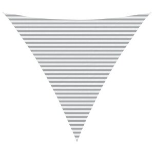 vidaXL Voile d'ombre Gris clair et blanc 5 x 5 x 5 m