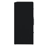 vidaXL Buffet Noir 91x29 5x65 cm Bois d'ingénierie