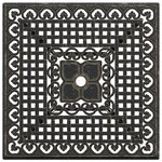 vidaXL Table de jardin bronze 80x80x75 cm aluminium coulé