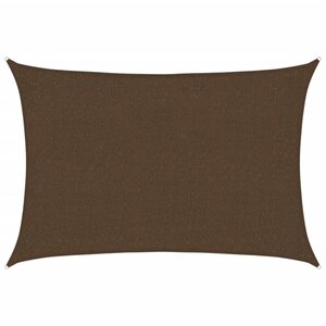 vidaXL Voile d'ombrage 160 g/m² Marron 2x3 m PEHD