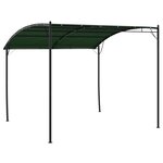 vidaXL Pavillon 3 x 3 x 2 55 m Vert Acier enduit de poudre et tissu